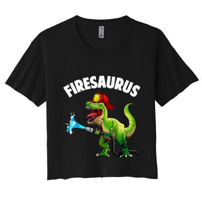 Future Firefighter Art For Fire Department Fireman Crop Top