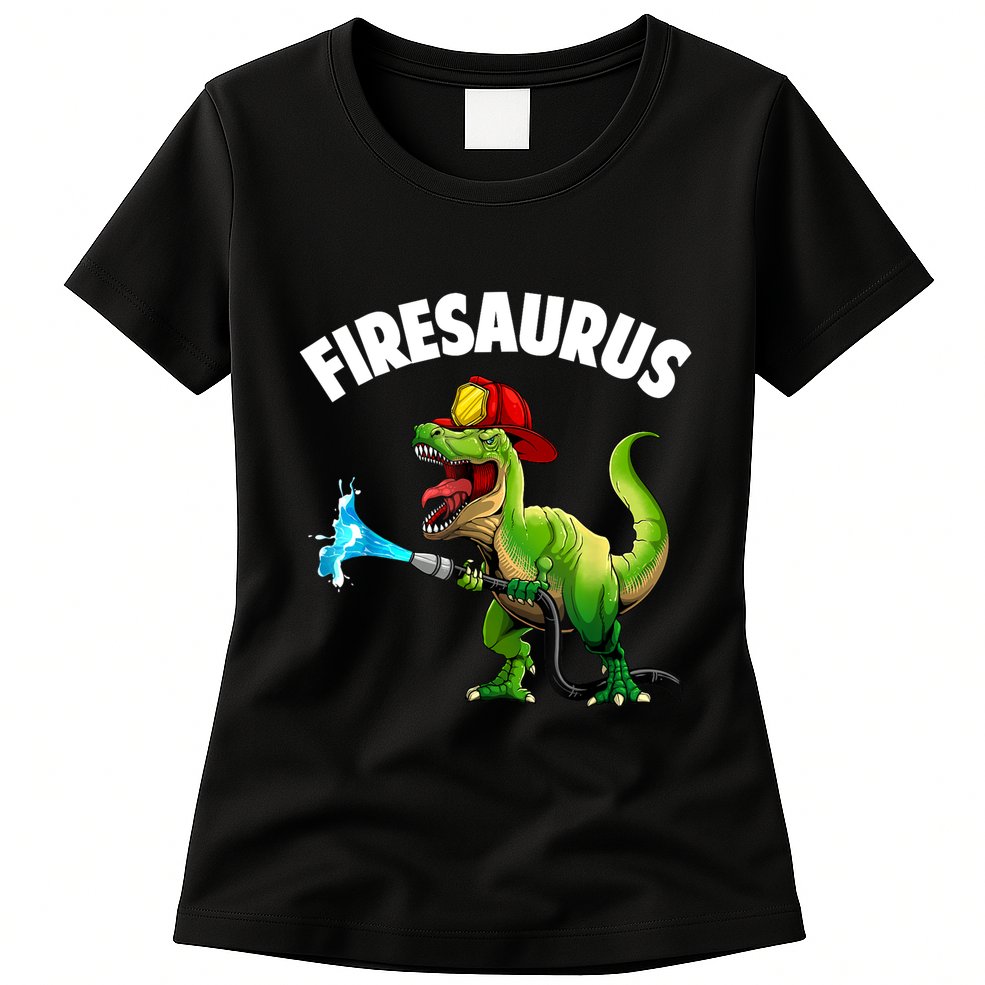 Future Firefighter Art For Fire Department Fireman Womens T-Shirt