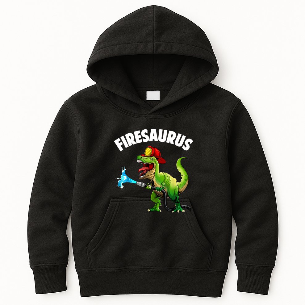 Future Firefighter Art For Fire Department Fireman Kids Hoodie