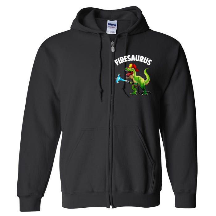 Future Firefighter Art For Fire Department Fireman Full Zip Hoodie