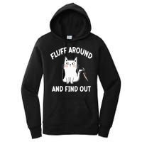 Funny Fluff Around And Find Out Sarcasm Women's Pullover Hoodie
