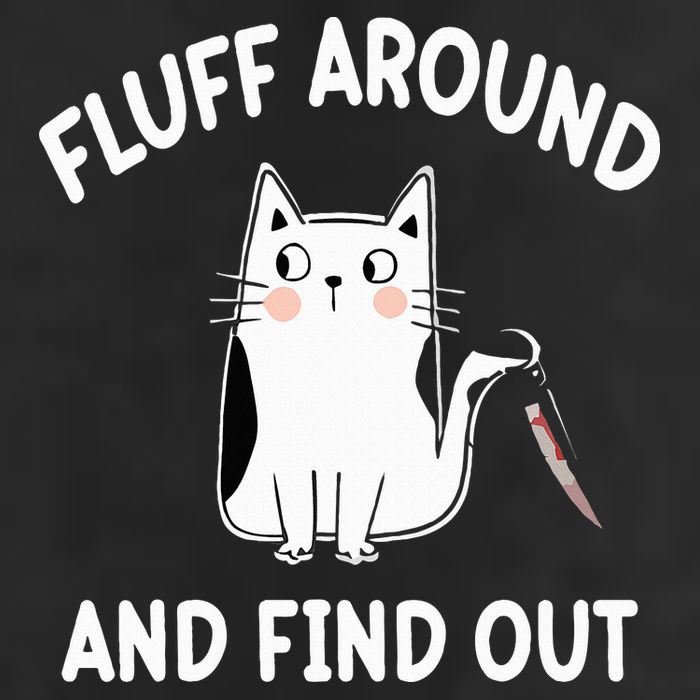 Funny Fluff Around And Find Out Sarcasm Crop Fleece Hoodie