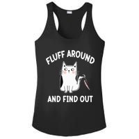 Funny Fluff Around And Find Out Sarcasm Ladies PosiCharge Competitor Racerback Tank