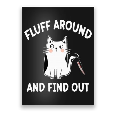 Funny Fluff Around And Find Out Sarcasm Poster