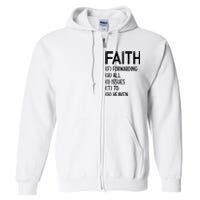 Faith Forwarding All Issues To Heaven Inspirational Sayings Full Zip Hoodie