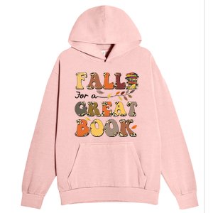 Fall For A Great Book Retro Leopard Autumn Thanksgiving Urban Pullover Hoodie