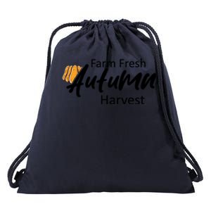 Farm Fresh Autumn Harvest Graphic Drawstring Bag