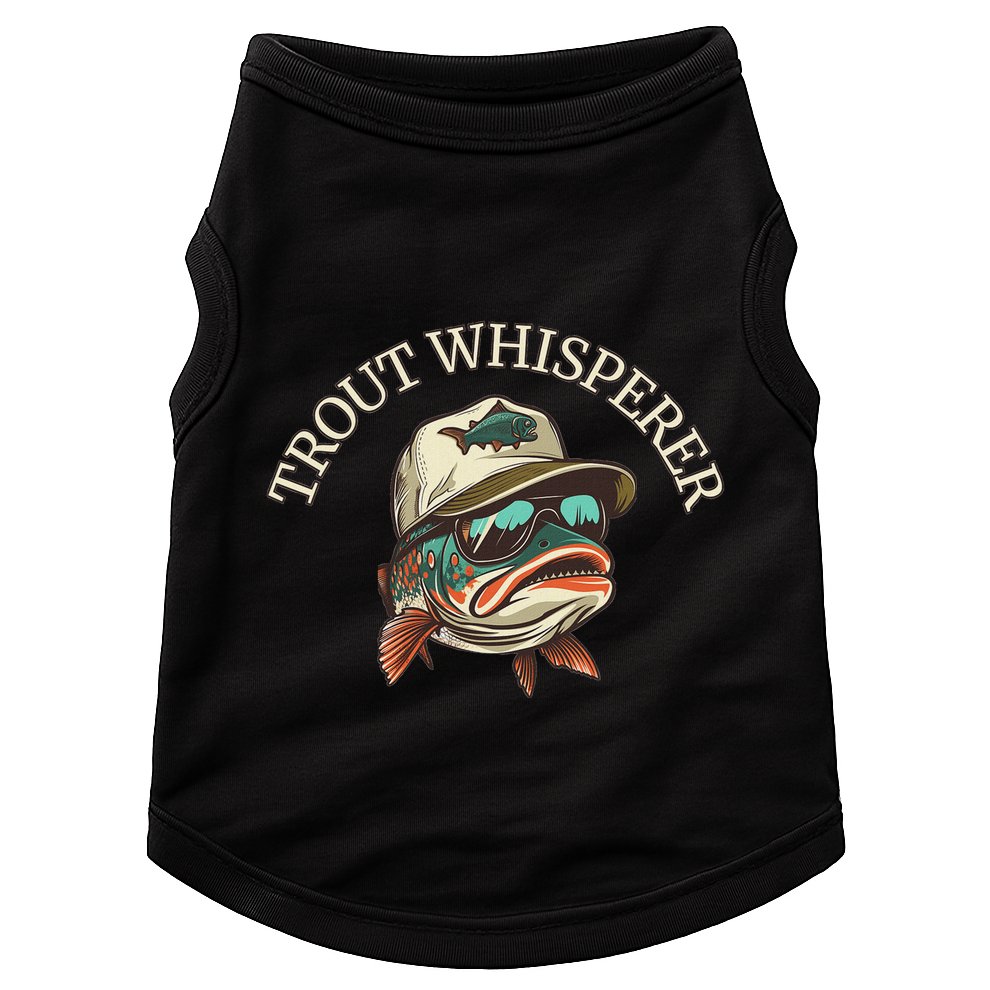 Fishing Fun Adventurous Trout Whisperer Doggie Tank