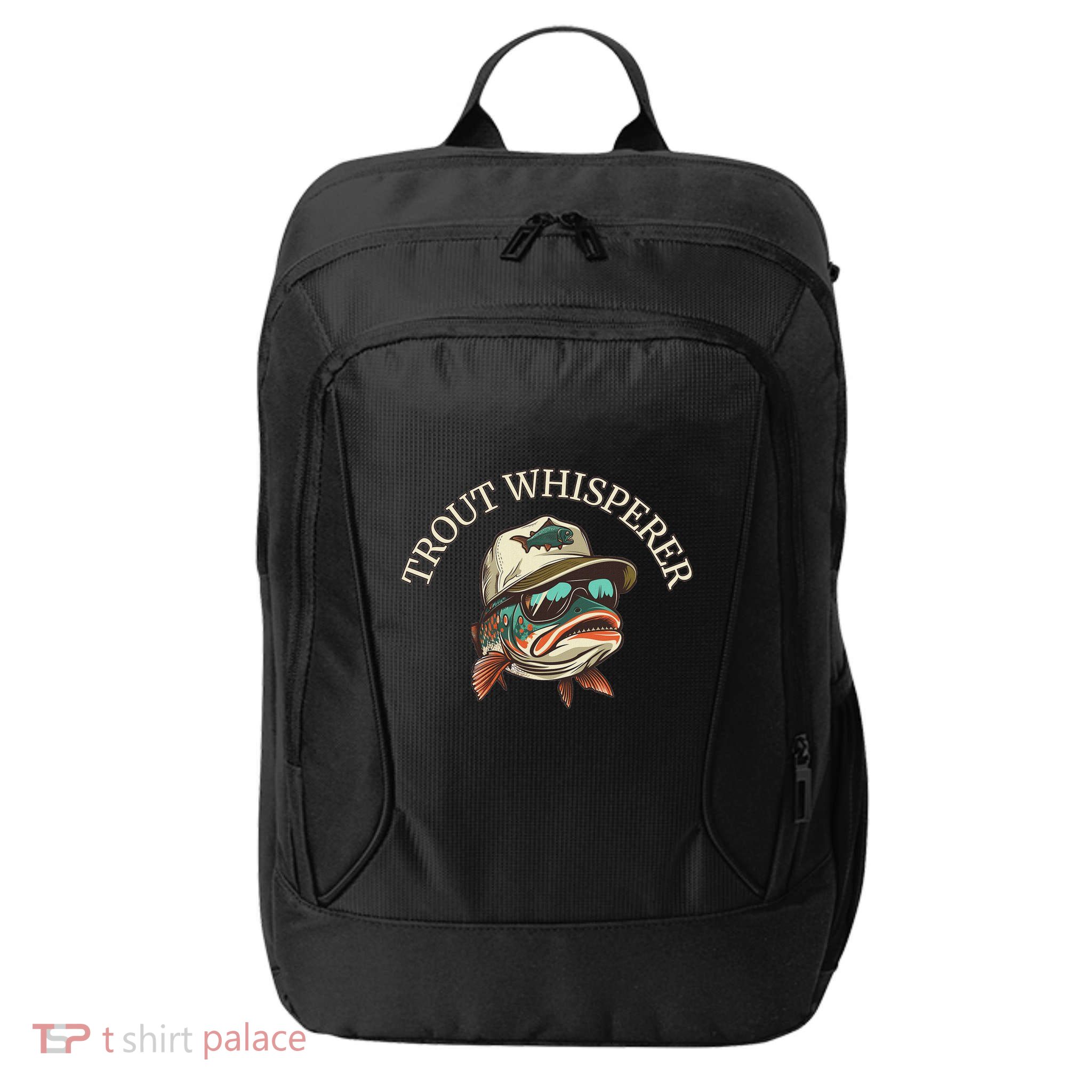 Fishing Fun Adventurous Trout Whisperer City Backpack