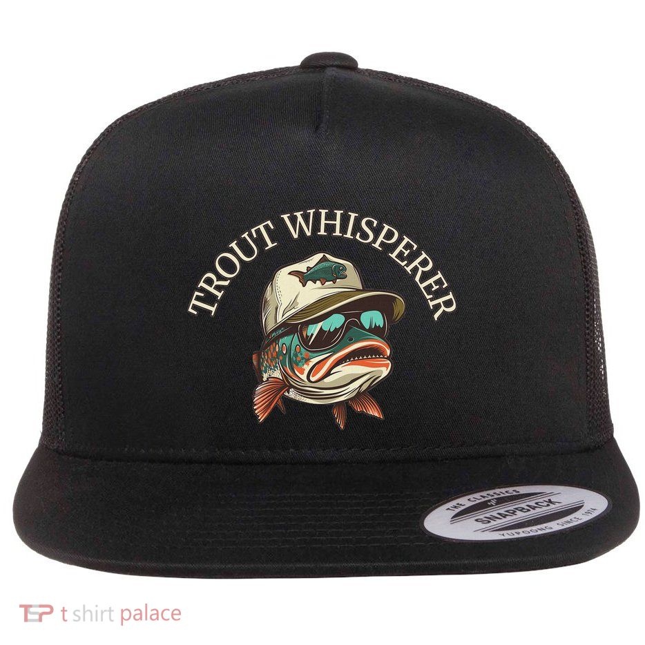 Fishing Fun Adventurous Trout Whisperer Flatbill Hat