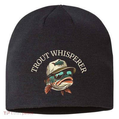 Fishing Fun Adventurous Trout Whisperer Sustainable Beanie