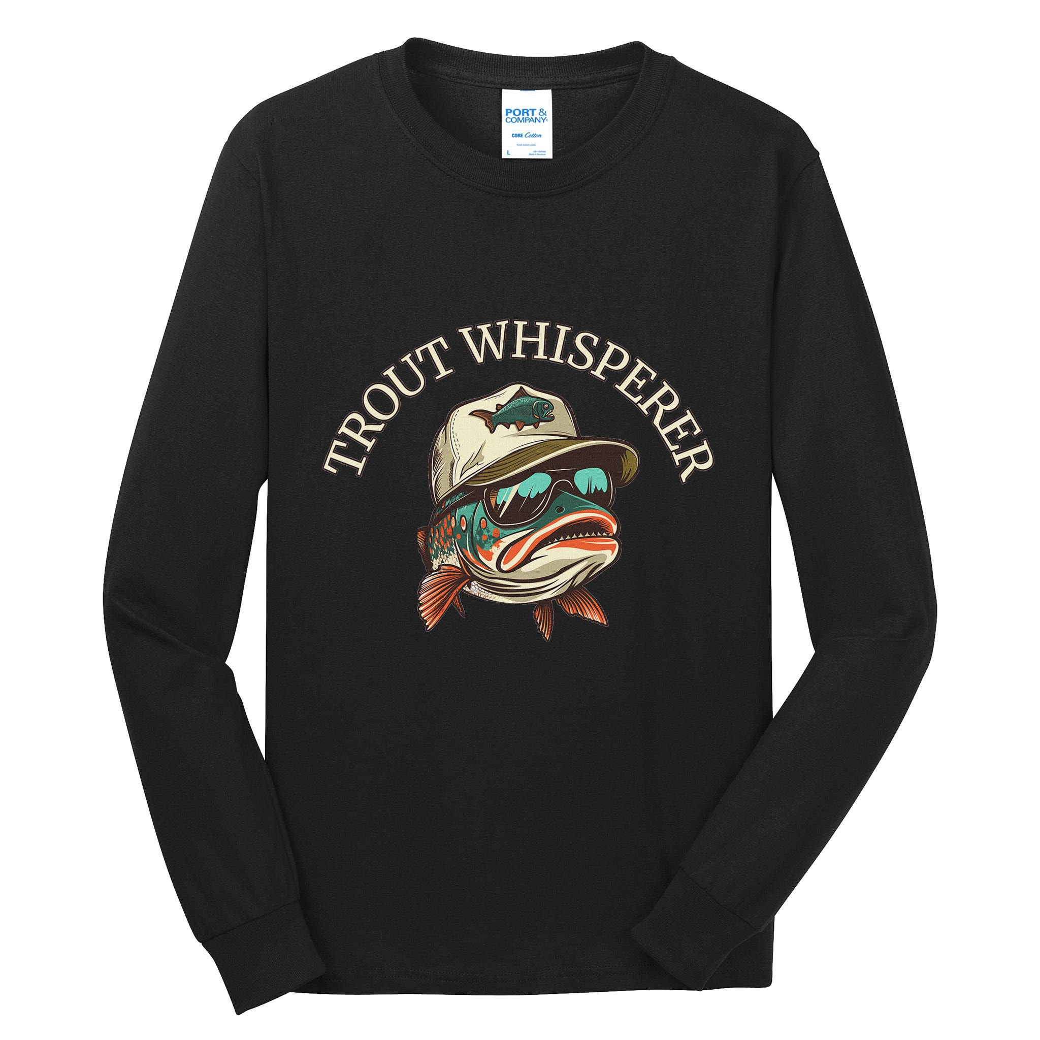 Fishing Fun Adventurous Trout Whisperer Tall Long Sleeve T-Shirt