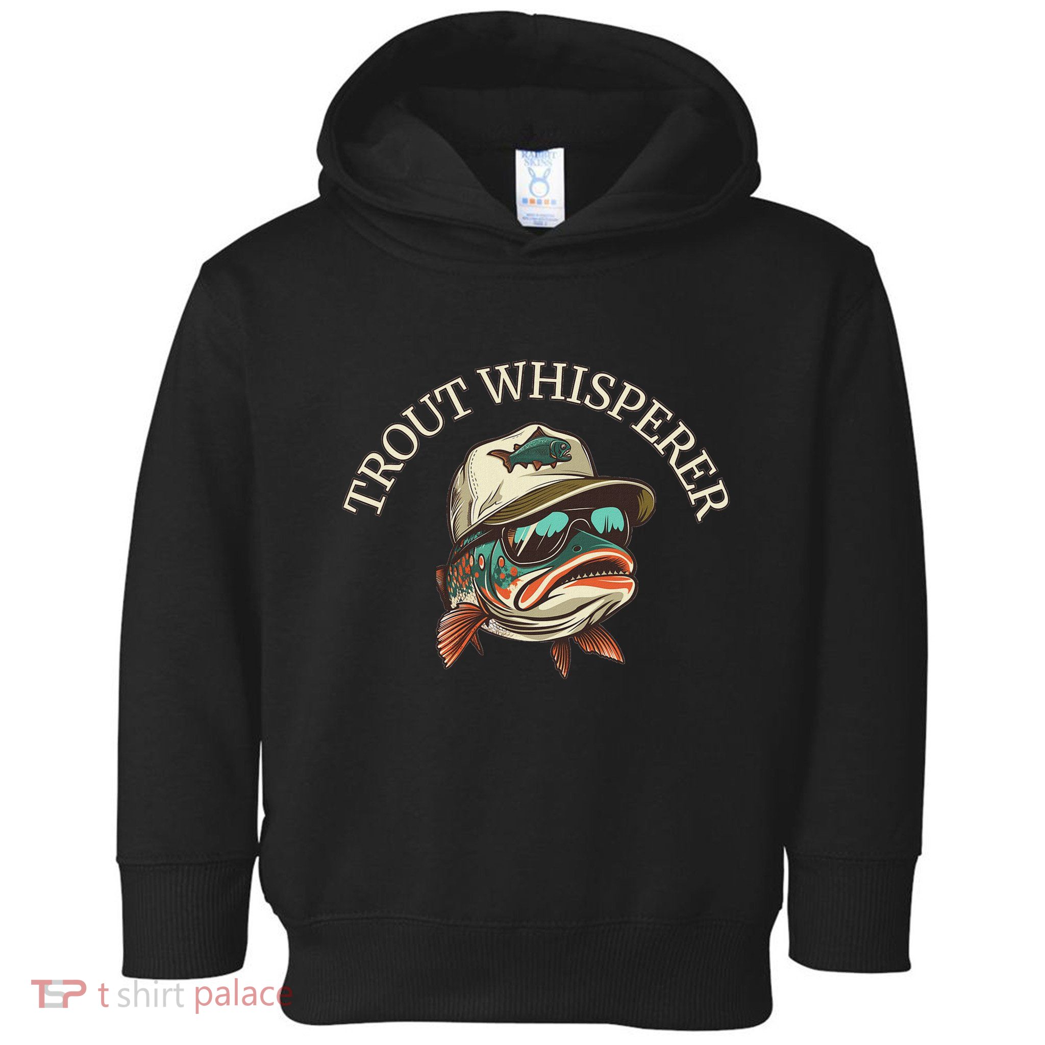 Fishing Fun Adventurous Trout Whisperer Toddler Hoodie