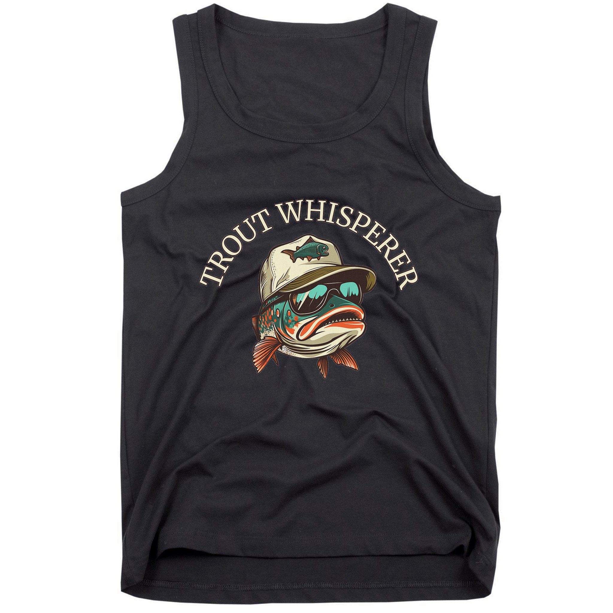 Fishing Fun Adventurous Trout Whisperer Tank Top