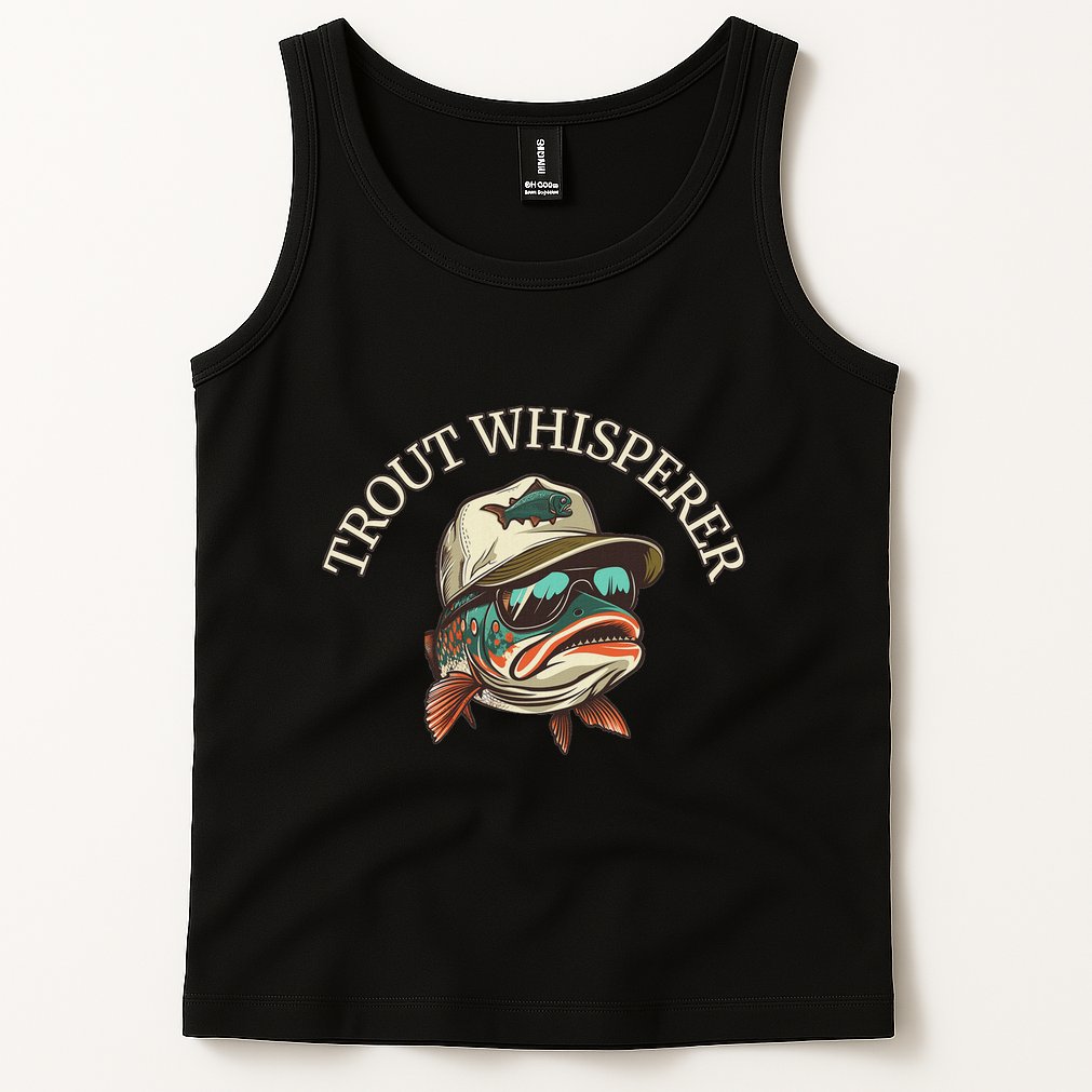 Fishing Fun Adventurous Trout Whisperer Tank Top
