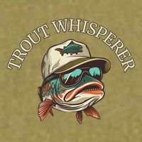Fishing Fun Adventurous Trout Whisperer Garment-Dyed Women's Muscle Tee