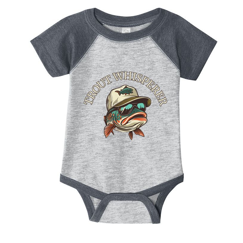 Fishing Fun Adventurous Trout Whisperer Infant Baby Jersey Bodysuit