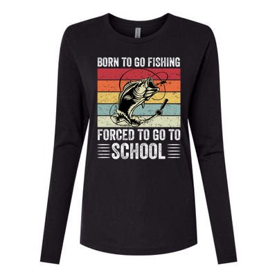 Funny Fishing Art For Men Women Fishing Fish Fisherman Womens Cotton Relaxed Long Sleeve T-Shirt