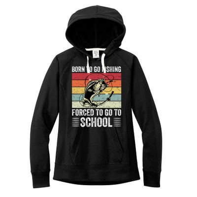 Funny Fishing Art For Men Women Fishing Fish Fisherman Women's Fleece Hoodie