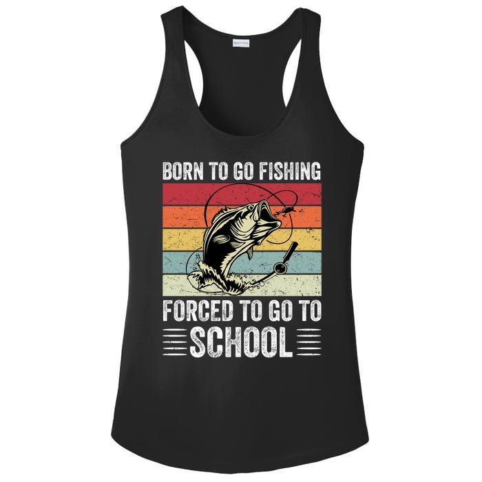 Funny Fishing Art For Men Women Fishing Fish Fisherman Ladies PosiCharge Competitor Racerback Tank