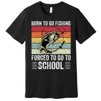 Funny Fishing Art For Men Women Fishing Fish Fisherman Premium T-Shirt