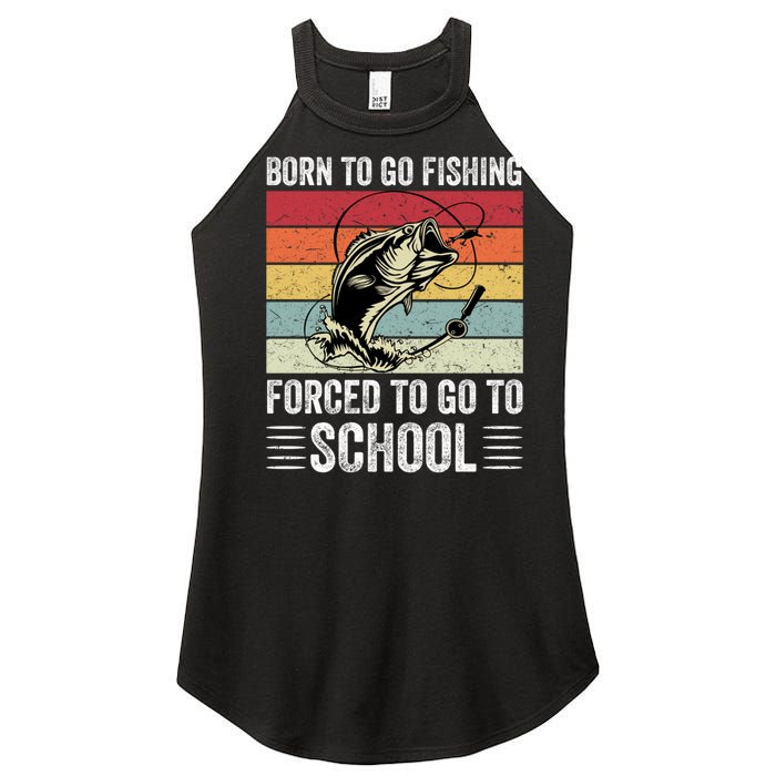 Funny Fishing Art For Men Women Fishing Fish Fisherman Women's Perfect Tri Rocker Tank