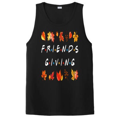 Friendsgiving Fall Autumn Friends & Family Thanksgiving PosiCharge Competitor Tank