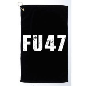 Funny Fu47 Anti Trump Patriotic Pro Harris Democrat 2024 Platinum Collection Golf Towel