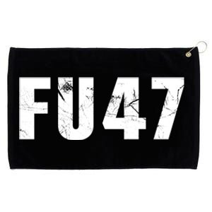 Funny Fu47 Anti Trump Patriotic Pro Harris Democrat 2024 Grommeted Golf Towel