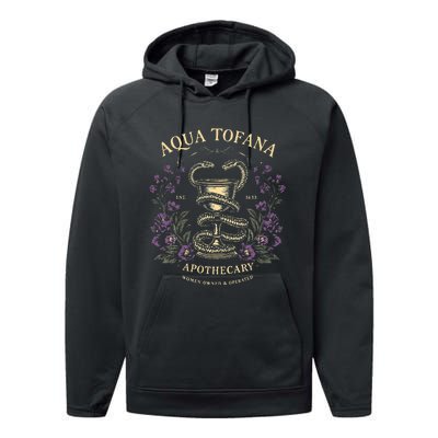 Funny Feminist Aqua Tofana Apothecary Performance Fleece Hoodie