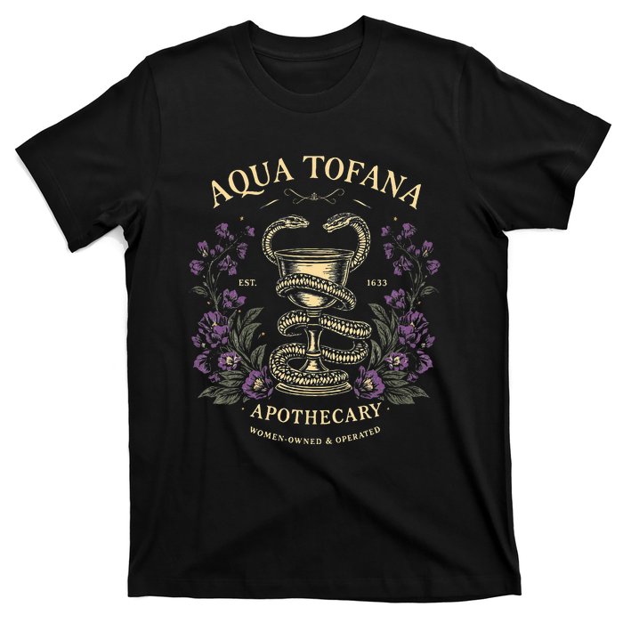 Funny Feminist Aqua Tofana Apothecary T-Shirt