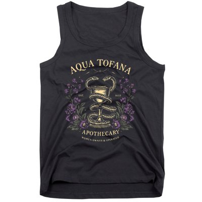 Funny Feminist Aqua Tofana Apothecary Tank Top