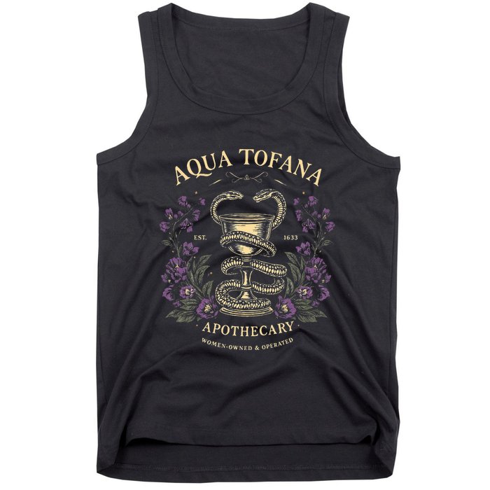 Funny Feminist Aqua Tofana Apothecary Tank Top