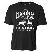 Funny Fishing And Hunting Gift Christmas Humor Hunter Cool Cooling Performance Crew T-Shirt