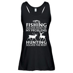 Funny Fishing And Hunting Gift Christmas Humor Hunter Cool Ladies Essential Flowy Tank