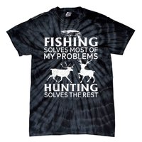 Funny Fishing And Hunting Gift Christmas Humor Hunter Cool Tie-Dye T-Shirt