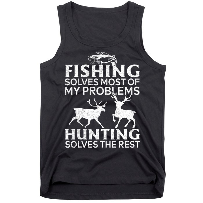 Funny Fishing And Hunting Gift Christmas Humor Hunter Cool Tank Top