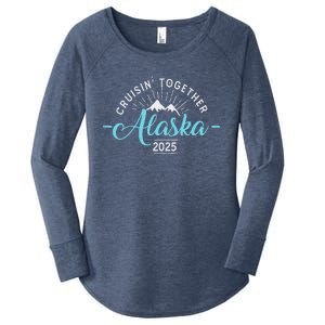 Family Friends And Group Alaska Cruise 2025 Women's Perfect Tri Tunic Long Sleeve Shirt