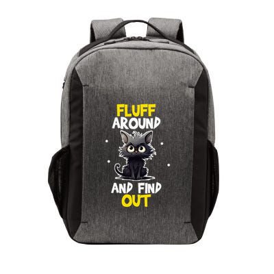 Funny Fluff Around And Find Out Cat Lovers Vector Backpack