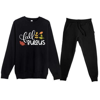 Fall Fabulous Autumn Premium Crewneck Sweatsuit Set