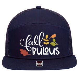 Fall Fabulous Autumn 7 Panel Mesh Trucker Snapback Hat