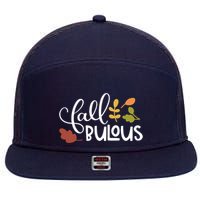Fall Fabulous Autumn 7 Panel Mesh Trucker Snapback Hat