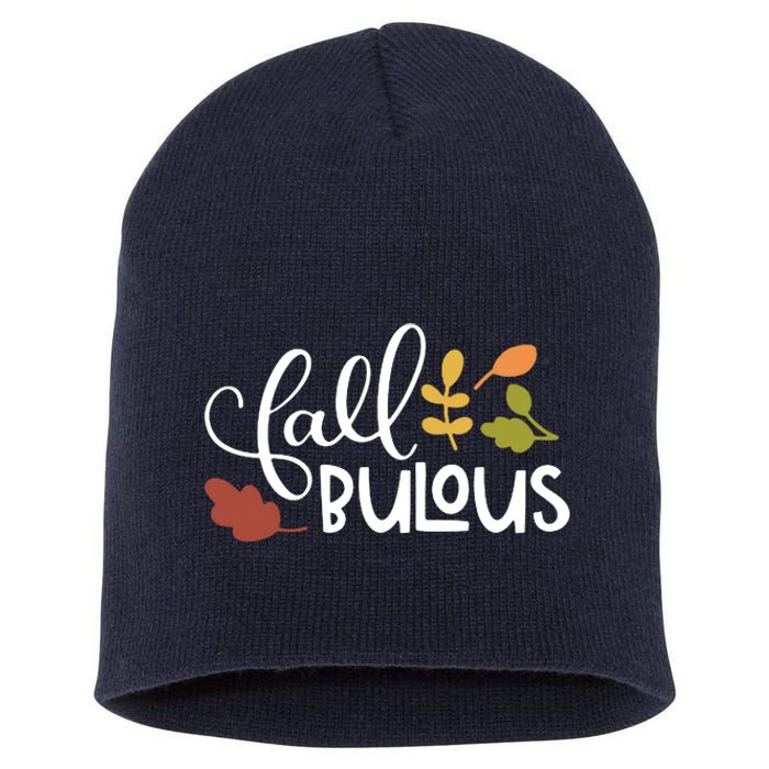 Fall Fabulous Autumn Short Acrylic Beanie