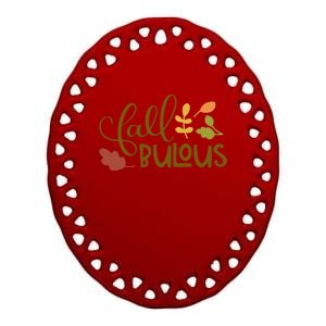 Fall Fabulous Autumn Ceramic Oval Ornament