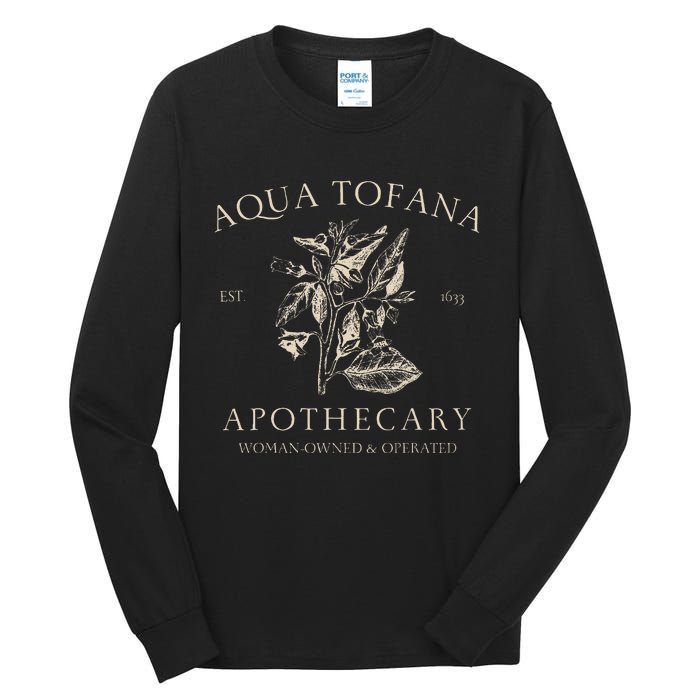 Funny Feminist Aqua Tofana Apothecary Vintage Design Tall Long Sleeve T-Shirt