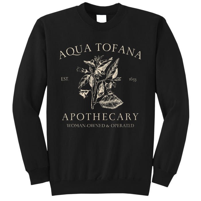 Funny Feminist Aqua Tofana Apothecary Vintage Design Tall Sweatshirt