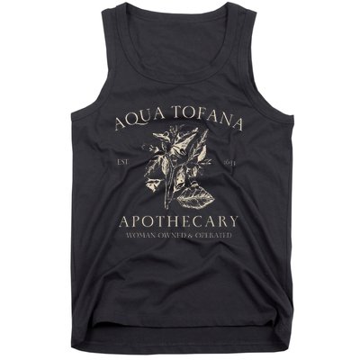 Funny Feminist Aqua Tofana Apothecary Vintage Design Tank Top