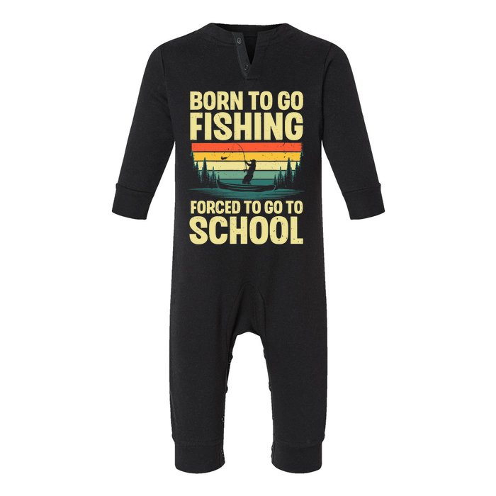 Funny Fishing Art For Men Women Fishing Fish Fisherman Infant Fleece One Piece