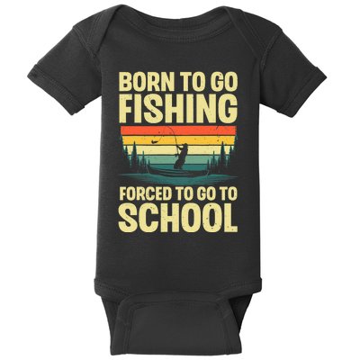 Funny Fishing Art For Men Women Fishing Fish Fisherman Baby Bodysuit