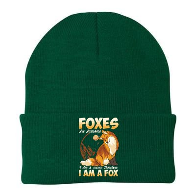 Fox Foxes Are Awesome Cute Fox Knit Cap Winter Beanie